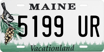 ME license plate 5199UR