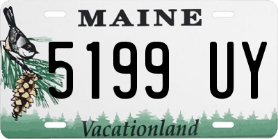 ME license plate 5199UY