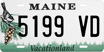 ME license plate 5199VD