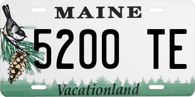 ME license plate 5200TE