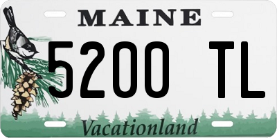 ME license plate 5200TL