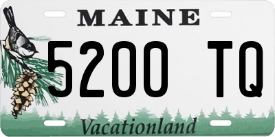 ME license plate 5200TQ