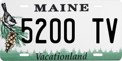 ME license plate 5200TV