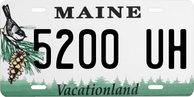 ME license plate 5200UH