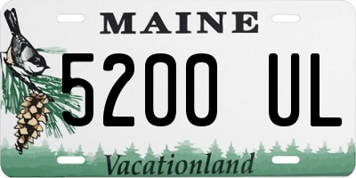 ME license plate 5200UL