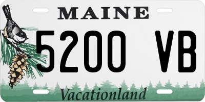 ME license plate 5200VB