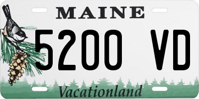 ME license plate 5200VD