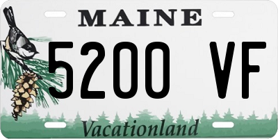 ME license plate 5200VF