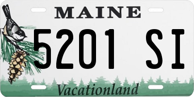 ME license plate 5201SI