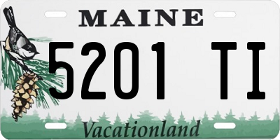 ME license plate 5201TI