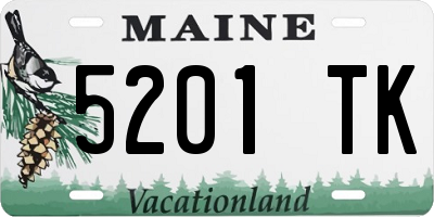 ME license plate 5201TK
