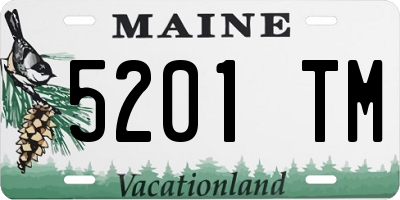 ME license plate 5201TM