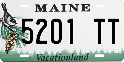 ME license plate 5201TT