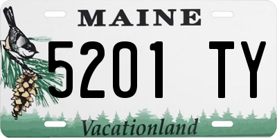 ME license plate 5201TY