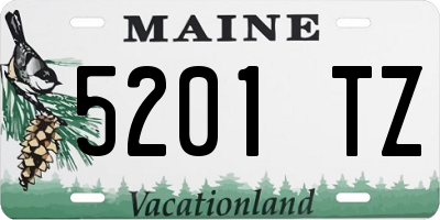 ME license plate 5201TZ