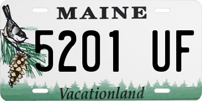 ME license plate 5201UF