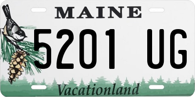 ME license plate 5201UG