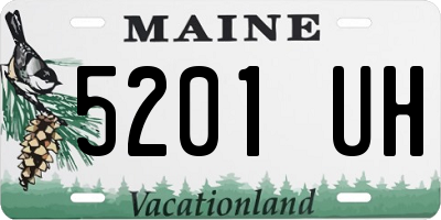 ME license plate 5201UH