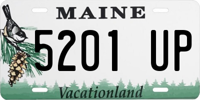 ME license plate 5201UP