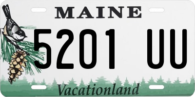 ME license plate 5201UU