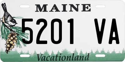 ME license plate 5201VA