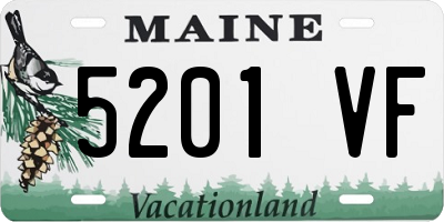 ME license plate 5201VF