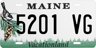 ME license plate 5201VG