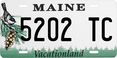 ME license plate 5202TC
