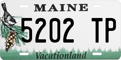 ME license plate 5202TP
