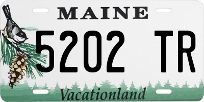 ME license plate 5202TR