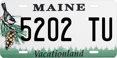 ME license plate 5202TU