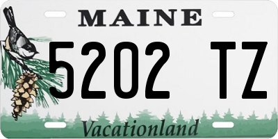 ME license plate 5202TZ