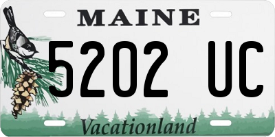 ME license plate 5202UC