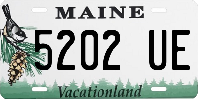 ME license plate 5202UE