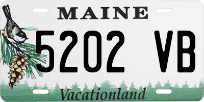 ME license plate 5202VB