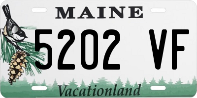 ME license plate 5202VF