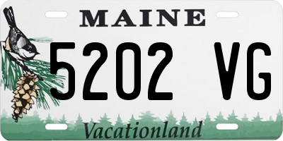 ME license plate 5202VG