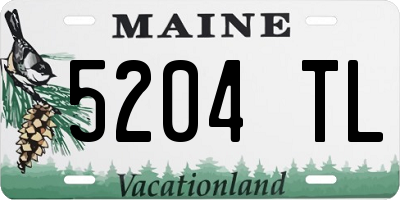 ME license plate 5204TL