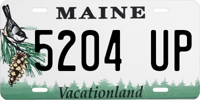 ME license plate 5204UP