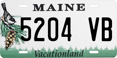 ME license plate 5204VB