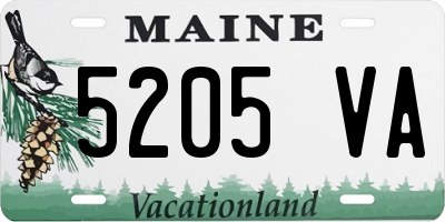 ME license plate 5205VA