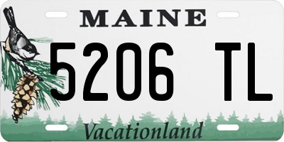 ME license plate 5206TL