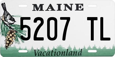 ME license plate 5207TL