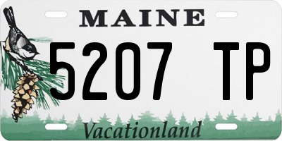 ME license plate 5207TP