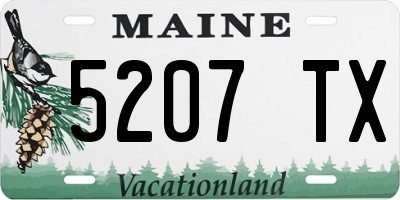 ME license plate 5207TX