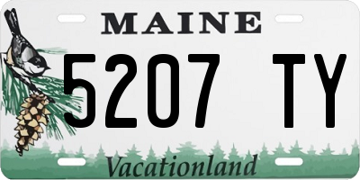 ME license plate 5207TY
