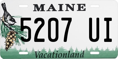 ME license plate 5207UI