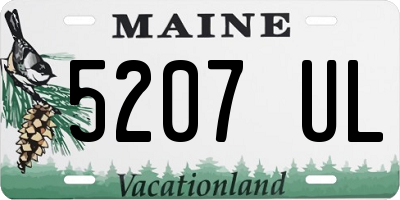 ME license plate 5207UL