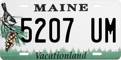 ME license plate 5207UM