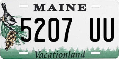 ME license plate 5207UU